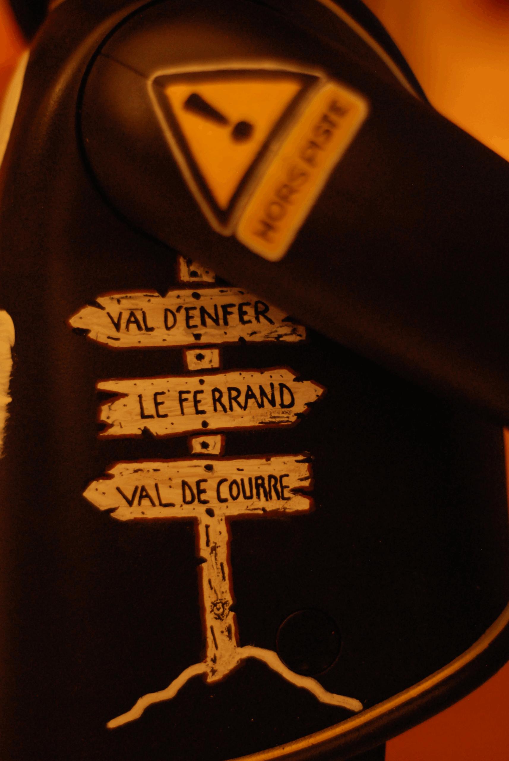 Val d'Enfer, Couloir Ferrand, Val de Courre marqués sur la combinaison